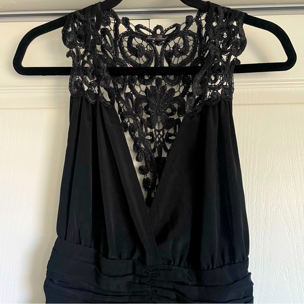 Women’s Black Party Cocktail Dress with Lace Detail - Small - Picture 2 of 6